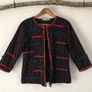 Vintage Choices textile art jacket size L